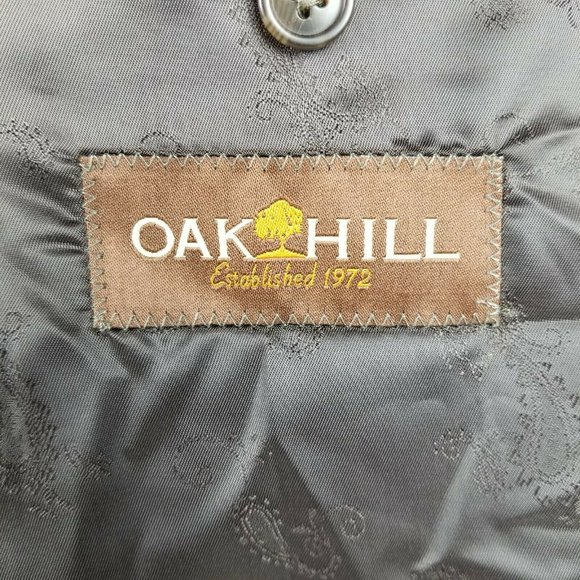 Oak Hill Sport Coat Mens 48T 1XLT Brown Wool Blend - Picture 10 of 12